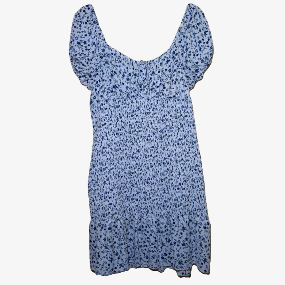 Wild Fable Blue Puff Sleeve Mini Dress